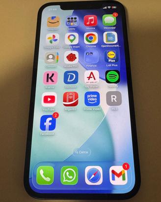 Iphone 12 blu scuro 64gb batteria 100%