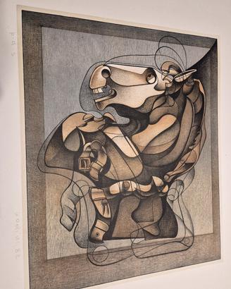 Litografia Bodini dal titolo "cavallo"