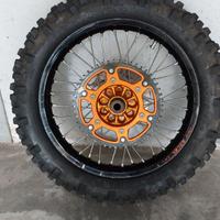 ruota posteriore enduro completa ktm/husqvarna