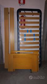 Rete singola con letto e materasso 