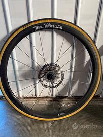 Ruote in carbonio per bici da corsa tubolare