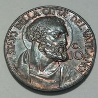 Vaticano 10 centesimi 1932 vaticano qspl