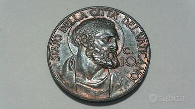 Vaticano 10 centesimi 1932 vaticano qspl