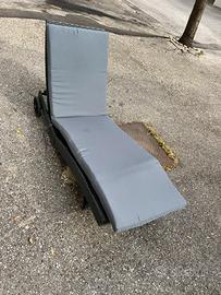 2 sdraie lettino da giardino piscina