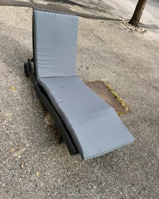 2 sdraie lettino da giardino piscina