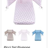 Set tessile culla picci e fasciaotoio