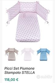 Set tessile culla picci e fasciaotoio