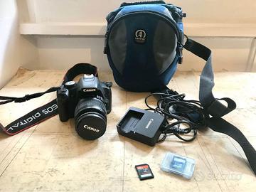 Canon eod 500d + obiettivo e custodia