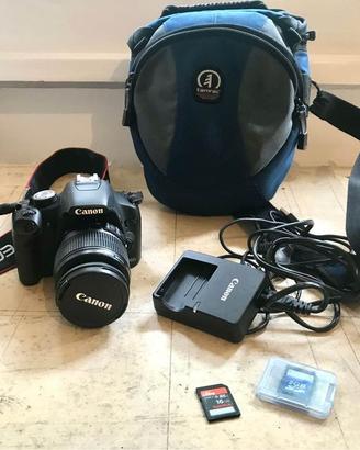 Canon eod 500d + obiettivo e custodia
