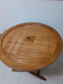 Tavolo pieghevole in legno