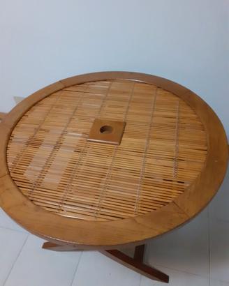 Tavolo pieghevole in legno
