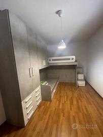 Caneretta moderna completa con letto a castello