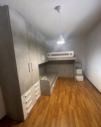 Caneretta moderna completa con letto a castello