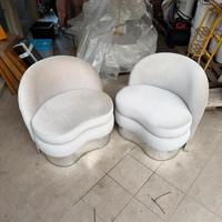 Coppia poltroncine desing boutique lusso