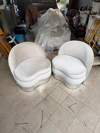 Coppia poltroncine desing boutique lusso