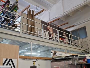 Soppalco industriale uso magazzino, certificato