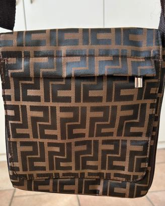 Borsello uomo nuovo Vintage marrone.