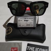 Ray-Ban RB2186 State Street Nero NUOVI Originali