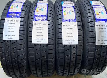 4 GOMME 195 75 16C FORTUNE BR2200