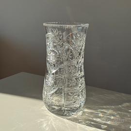 Vaso in cristallo boemo