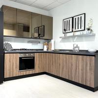 Cucina ad angolo laminato legno