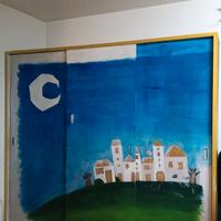 Armadio scorrevole con dipinto