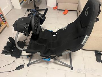 volante logitech g923+pedaliera logitech+cockpit