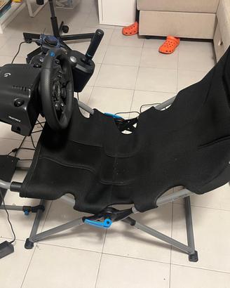 volante logitech g923+pedaliera logitech+cockpit