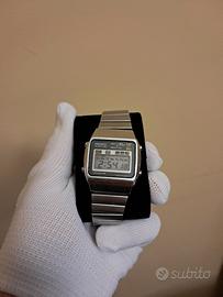 orologio seiko A128 blue LC lcd