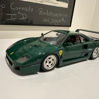 Bburago Ferrari F40 artigianale verde abetone