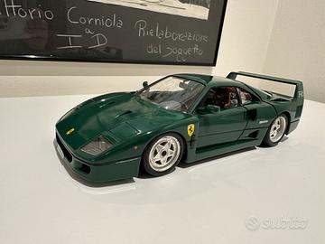 Bburago Ferrari F40 artigianale verde abetone