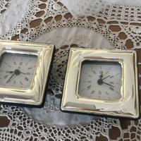 Svegliette al quarzo con il frontale in argento