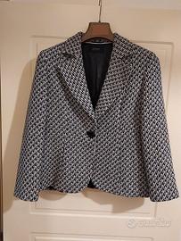 Giacca donna in lana bianca e nera Diana Gallesi