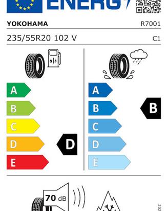 4 Pneumatici 235/55 R20 Yokohama Tl Bluearth Winte