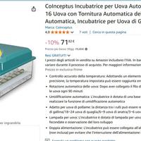 Incubatrice automatica per 16 uova