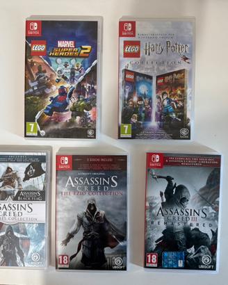 5 Giochi Nintendo Switch - Assassin's & LEGO