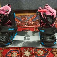 Snowboard bambino k2 120 con attacchi e scarponi