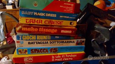 stock di 8 giochi da tavolo vintage