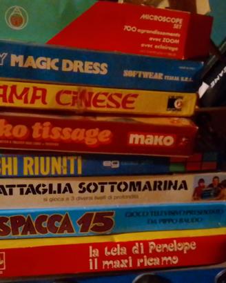 stock di 8 giochi da tavolo vintage