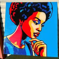 Quadro in vetro pop art