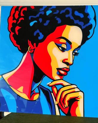 Quadro in vetro pop art