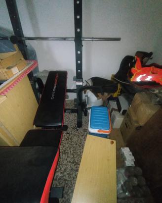panca pesi e trazioni