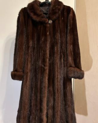 Pelliccia visone vintage, taglia M-L, lunga