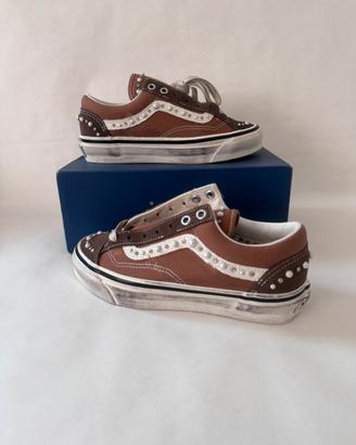 Vans Old Skool 36 Pearlezied Vintage Cocoa brown