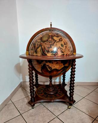 Carrello bar mappamondo 