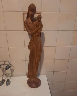 Statua in legno d'ulivo