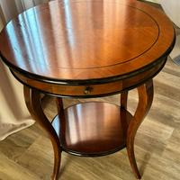 TAVOLINO - COMODINO IN LEGNO NOCE