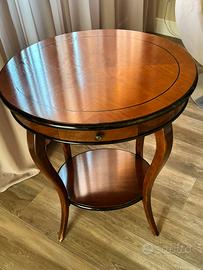 TAVOLINO - COMODINO IN LEGNO NOCE