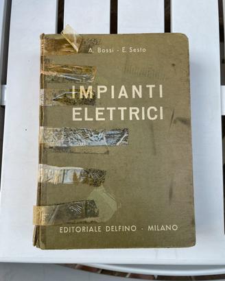 Libro impianti elettrici vintage