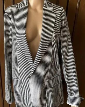 MAX MARA - Giacca donna blu / bianca - NUOVO